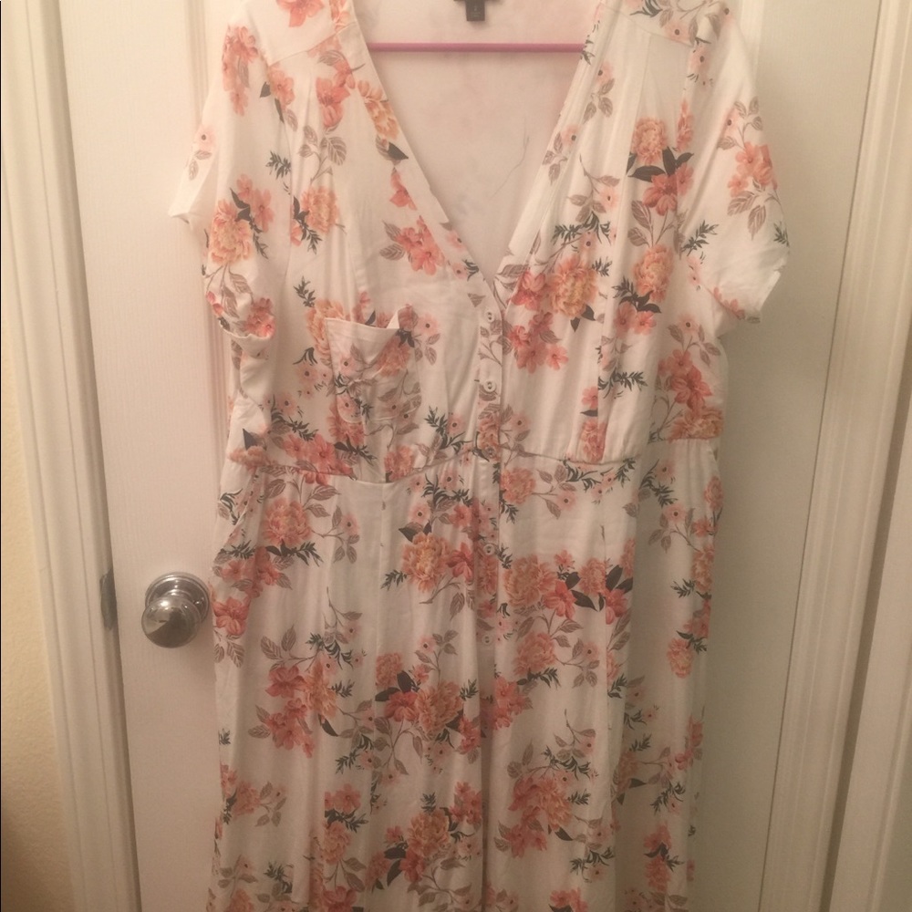 Torrid cream and peach baby doll Dress Sz 2